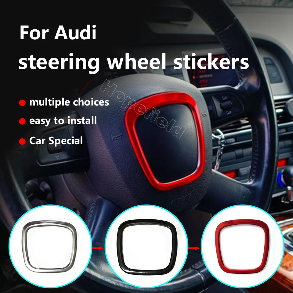 Styling automobilu Centrum Logo Cover Cover Tinker pre Audi A4 B6 B7 B8 A3 8P S3 8V A6 C7 A5 Q5 Q7 Interiérové ​​príslušenstvo