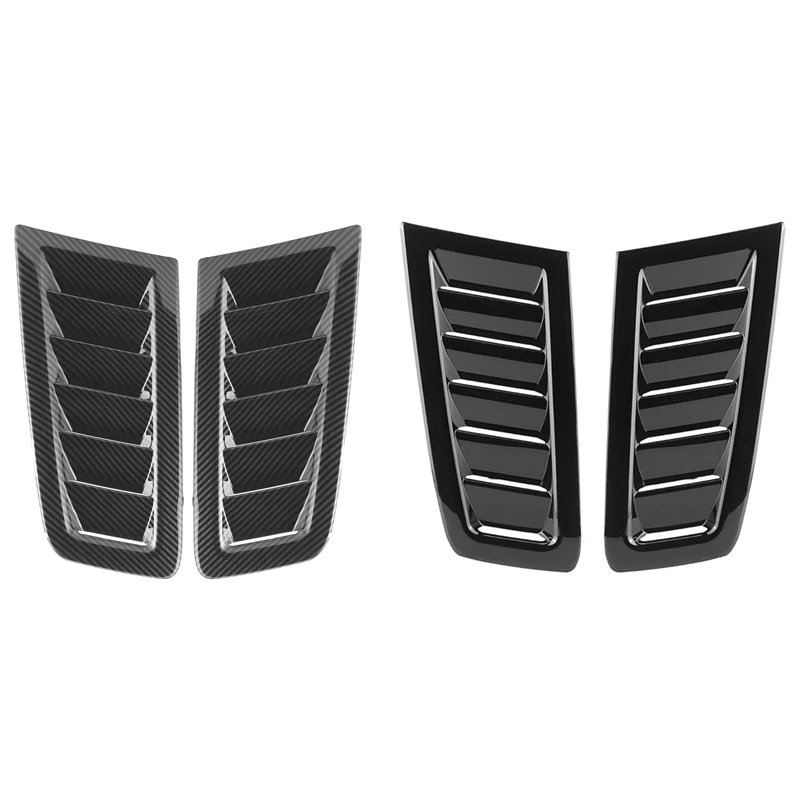 Styling automobilu Gloss Black Hood Air Vent Grille pre Ford Focus RS MK2 Air Air Air Cover Hood Cover Cover Cover Air Vzdnitý panel príslušenstvo