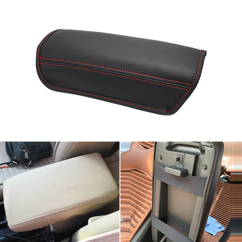 Styling automobilu Microfibet Leather Center Ovládanie lakťového krytu veka pre oblúk Honda Accord 7. 2003 2004 2005 2006 2007 Elastic Band