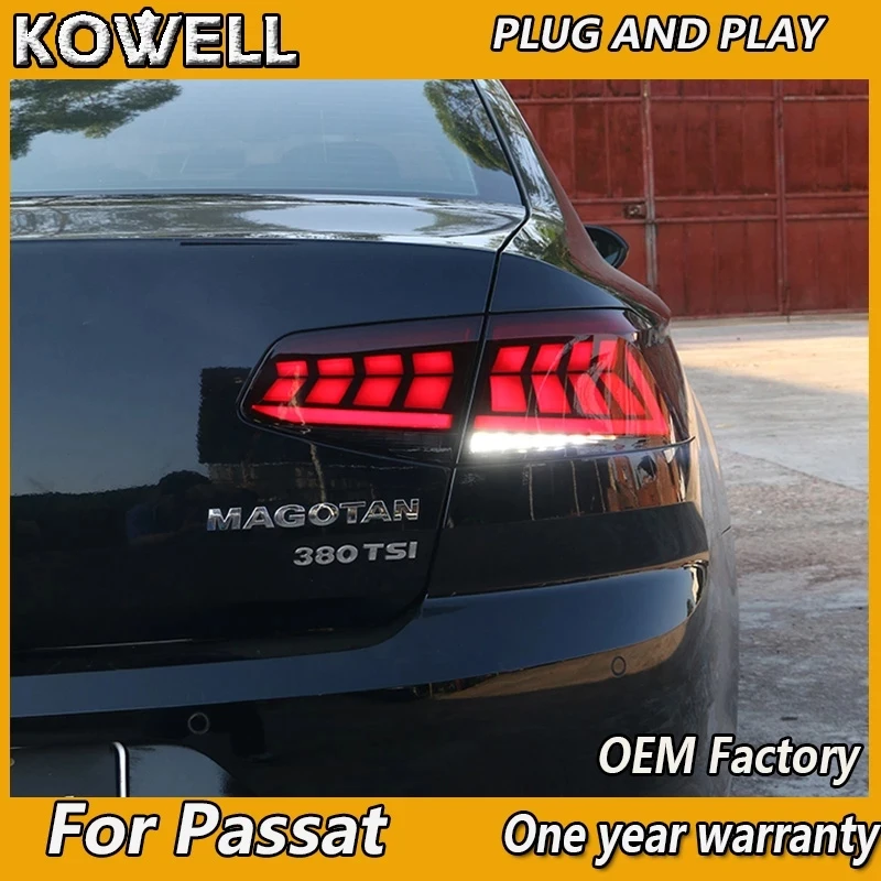 Styling automobilu pre VW Passat Tail Light 2017-2019 Passat B8 Taillights Passat B6 Zadný DRL FOG BRZDA OUT SIGNAL SIGNAL