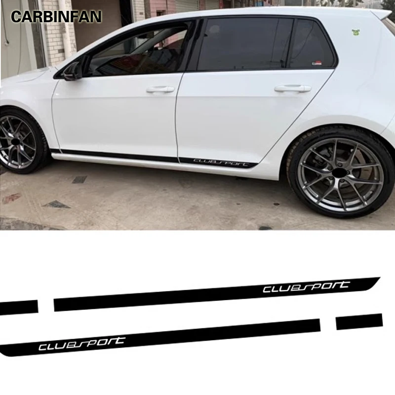 Styling automobilu Čierny uhlíkový nálepka bočné telesné dverové okrajové nálepka pre VW Volkswagen Golf 7-Car GTI 6 7.5