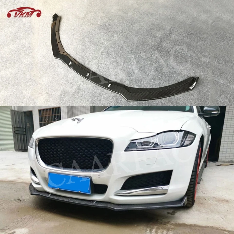 Styling SPOILY FIBRE / FRP PREDNÉ BUMPER SPOILER PRE JAGUAR XF XFL ŠTANDARD 2016 - 2019