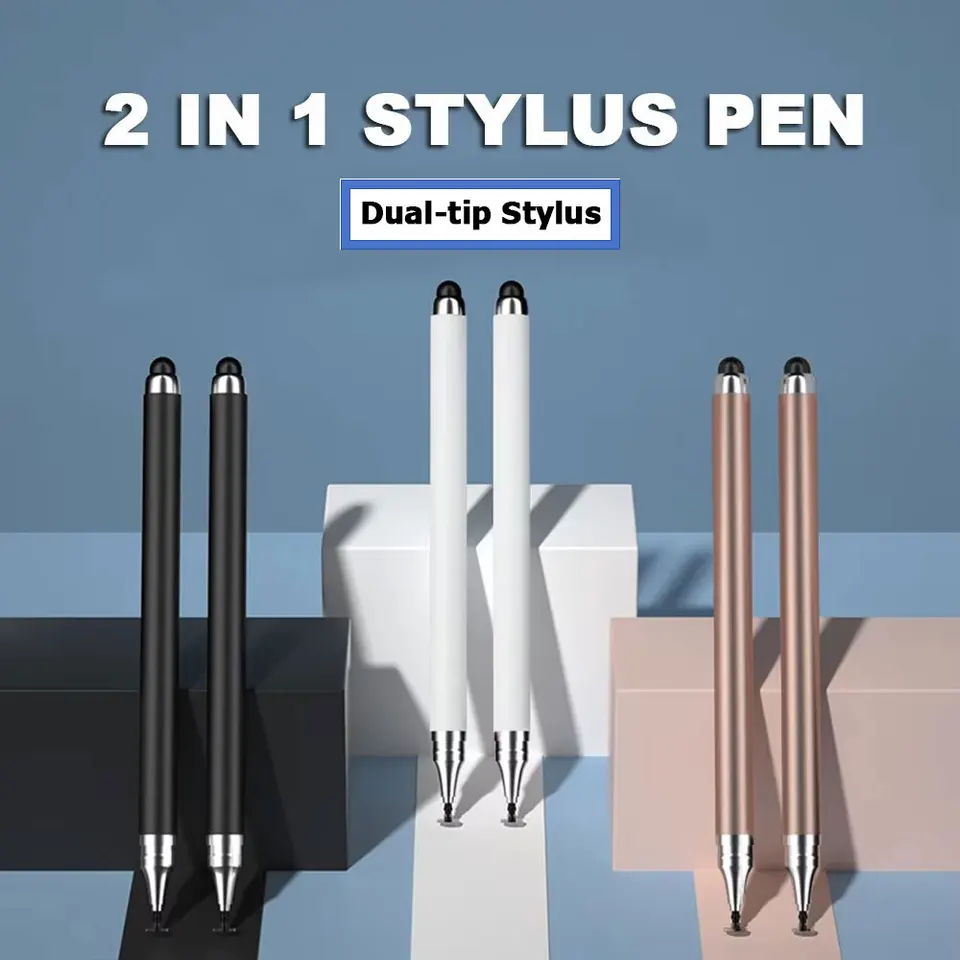 Stylusové pero kreslenie obrazovky Touch Pen 2 v 1 tablet pero pre iPhone iPad tablet kapacitná dotyková ceruzka pre telefón Samsung Android telefón