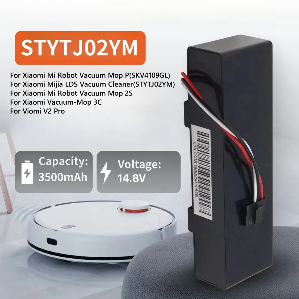 Stytj02ym batéria 14,8 V 3500 mAh pre vysávač Xiaomi Mijia LDS, MI Robot vákuum-mop p, MI Robot vákuum-mop 2s/haier jx37