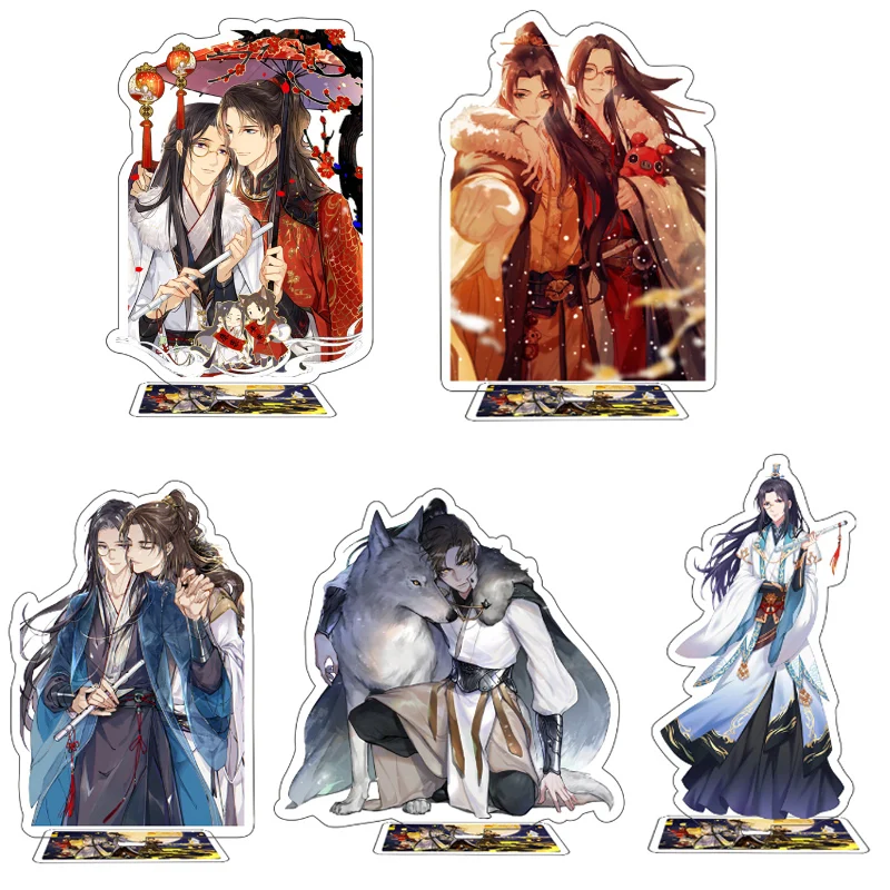 Stánok Keychain Man Sha Po Lang Gu Yun Chang Geng Anime akrylová stojatá postava Model Plate Cosplay módny Brelok