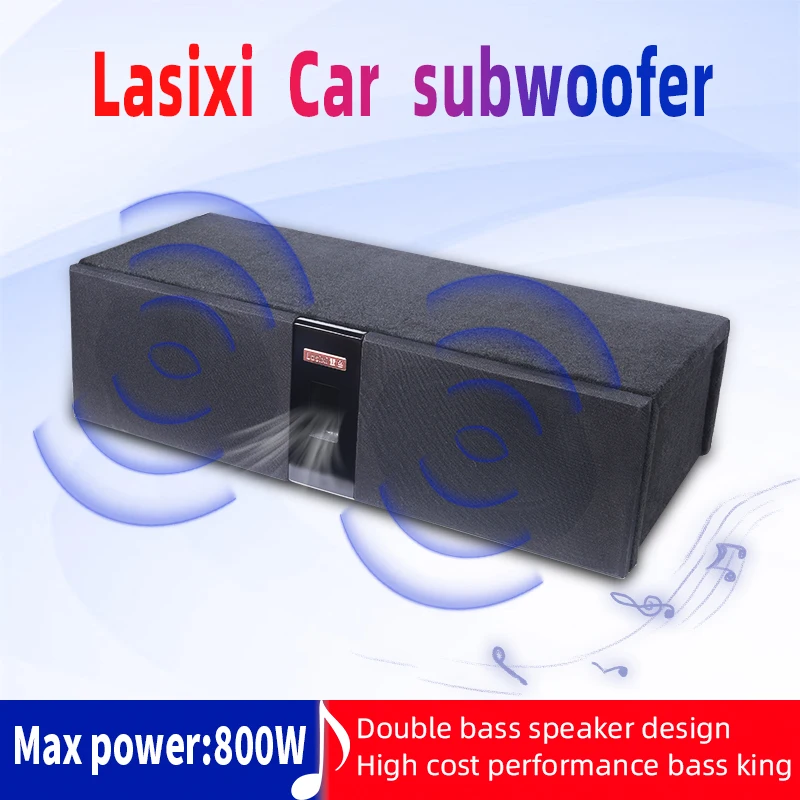 Subwoofer s automobilom s aktívnym zosilňovacím zosilňovačom Bass System Audio Modification Trunk Subwoofer Dual 6x9 Subwoofer reproduktory Peak 800W