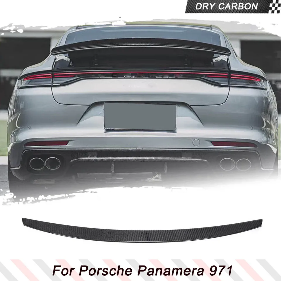 Suché uhlíkové autá Zadný kmeňa Krídle Krídle pre Porsche Panamera 971 2017-2021