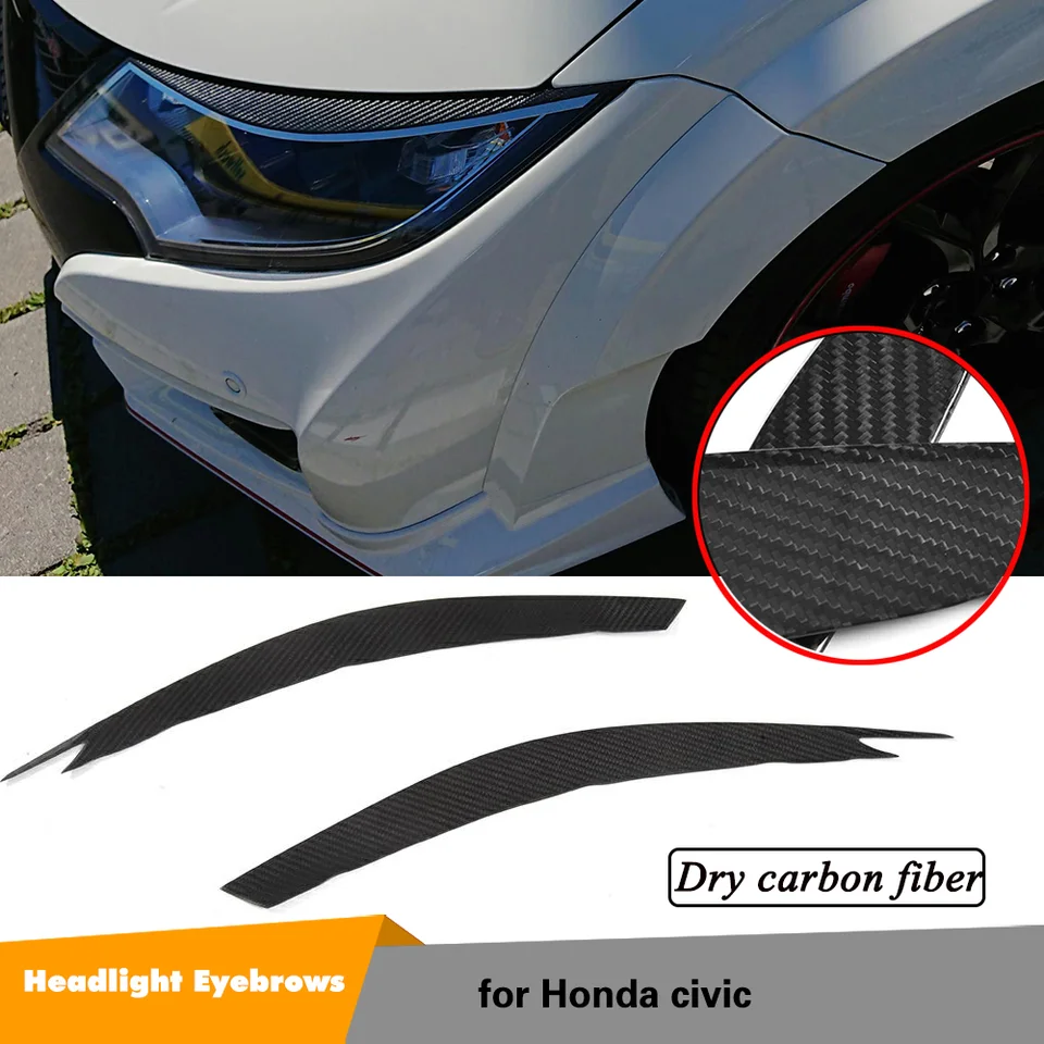 Suché uhlíkové vlákno FRP FRP DECORÁCIA OBLASTI DETÁCIU pre HONDA CIVIC 2015 2016 SETCELAMP ODELASKÉ ODPIKY