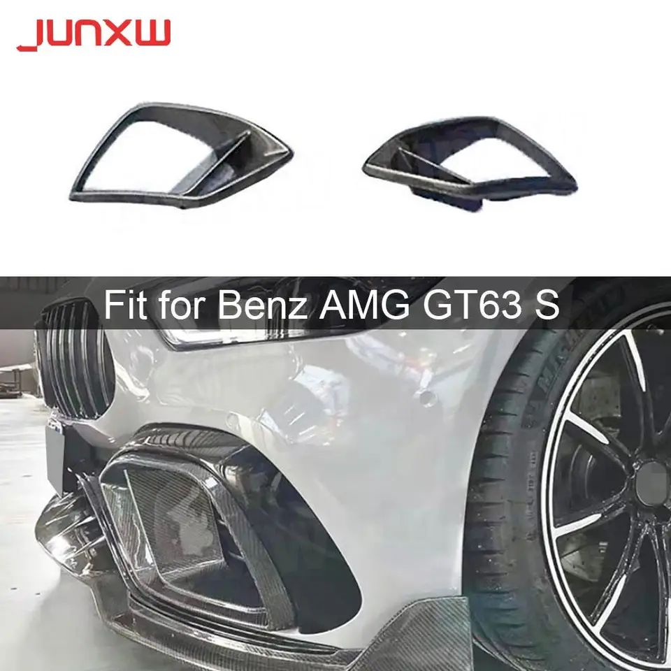 Suché uhlíkové vlákno predný nárazník hmlovej hmlovej žiarovky Vzduch pre benzové amg GT63 GT63S 4DOOR 2019-2023 ODDELENIE PREDNÉHO BUMPER