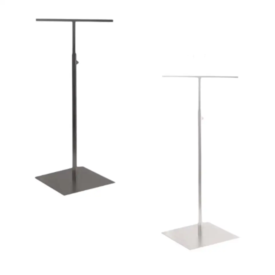 Sudca s dvojitým háčikom viacúčelové nastaviteľné stojan na kabelku pre Boutique Store Maloobchodná doska Table Table Tabuľ