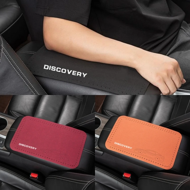 Suede Car Central lakťová lakťová lakťová podložka Anti Slip Auto Center Console Rast REST Sedadlo pre Land Rover Evoque Discovery Freelander Autogio