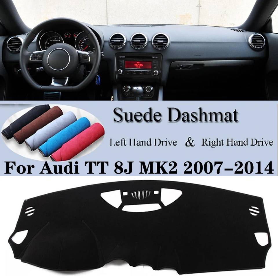 Suede Leather Dashmat Dashboard Cover Dash Dash Mat Carpet Car Acess Sories Sunshades pre Audi TT 8J MK2 2007 2008 2009-2014 TTS