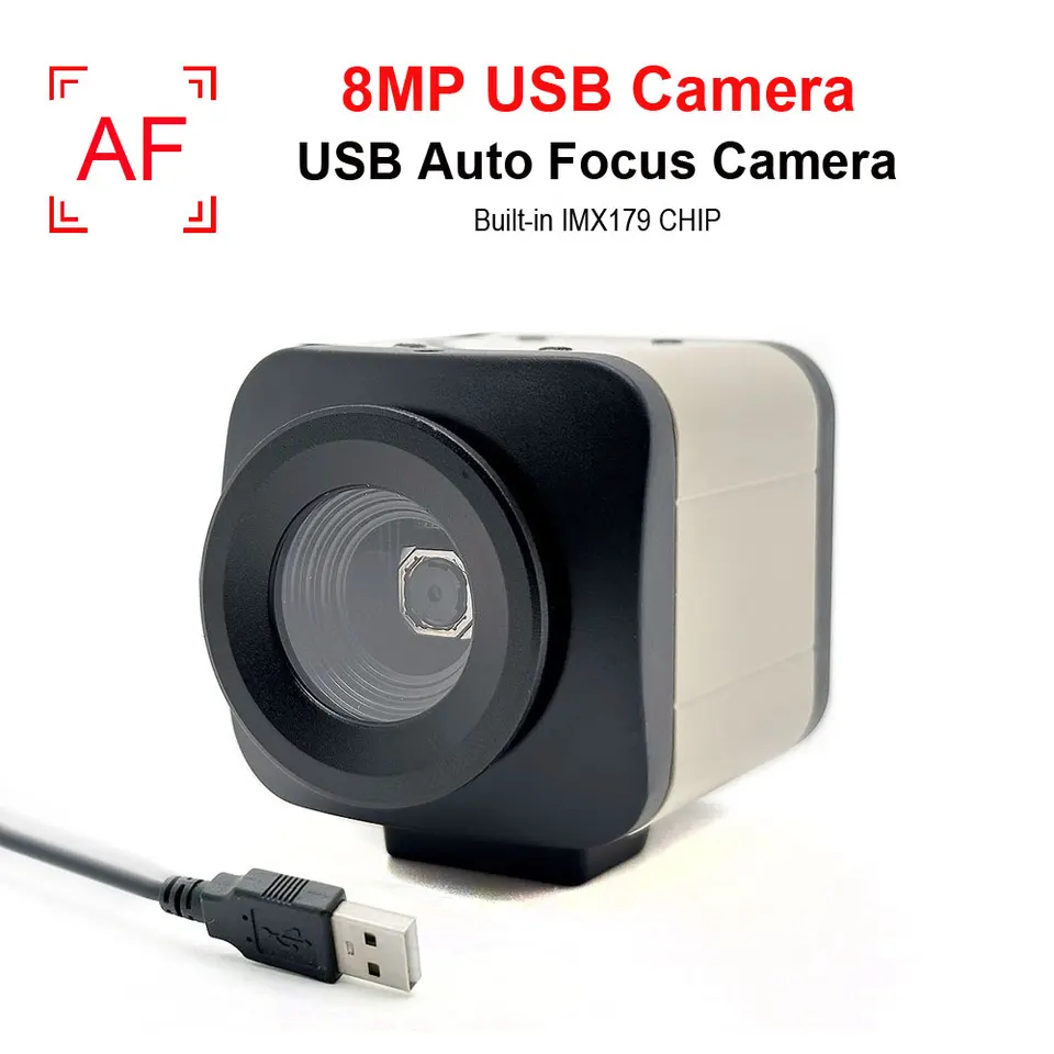 SUFCO 8MP Autofocus PC Webcam WebCam vstavaný v snímači IMX179 CCD so 4K automatickým zaostreným videom videa streamovanie UVC USB Camera