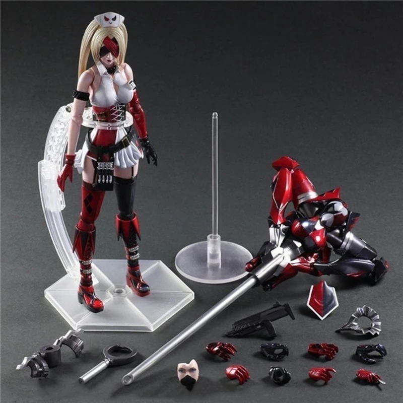 Suicide Squad Harley Quinn Play Arts Kai PVC Action figure Harley Quinn 1/6. mierka Zberateľná figúrka Hračka 28 cm