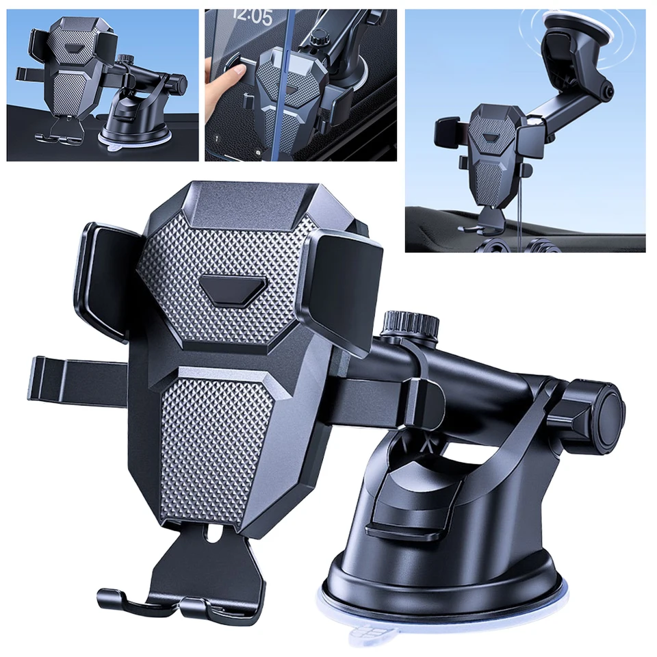 Suker Dashboard Mobile Cell Bracket 360 Rotačný mobilný telefón stojan na navigáciu automobilu pre telefóny 4-7,2 palca