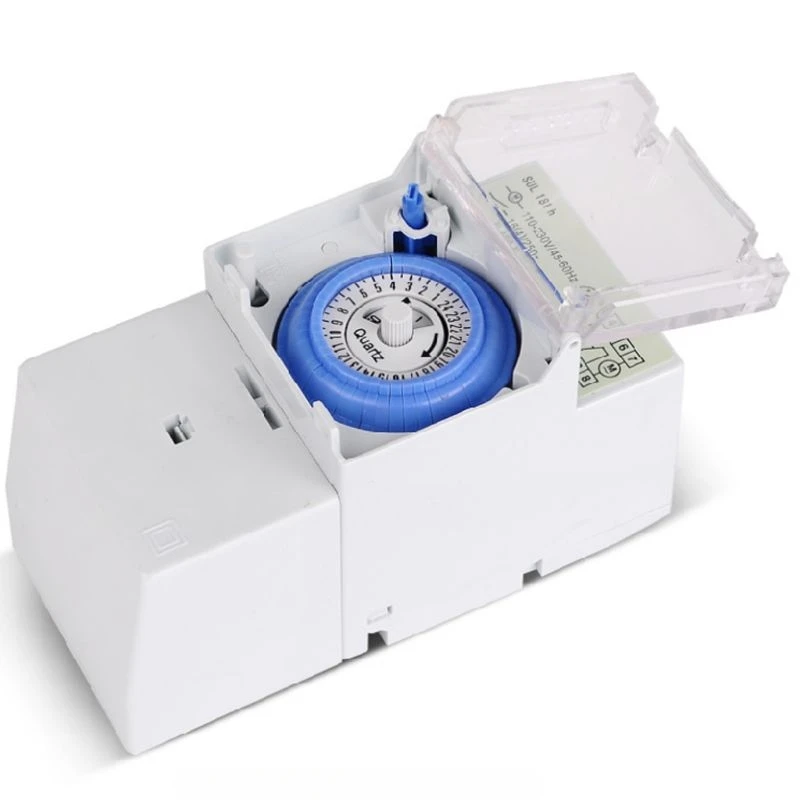 SUL181H Spínač mechanického časovača 220V 16A DIN Rail Mount 24H 8 Nastavenia Manuál/Automatické riadenie Časový relé N17 20