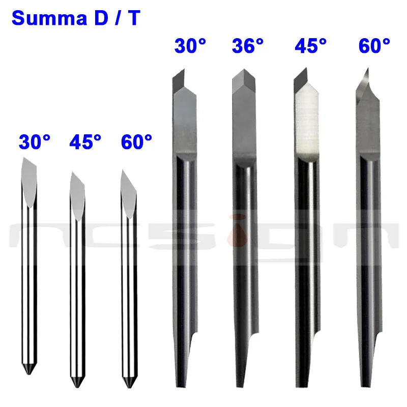 Summa T Cutter 30/36/45/60 stupňa volfrámové čepele rezné plotter vinylové fréza pre nôž summa d/t pre nôž na plochú rezačku
