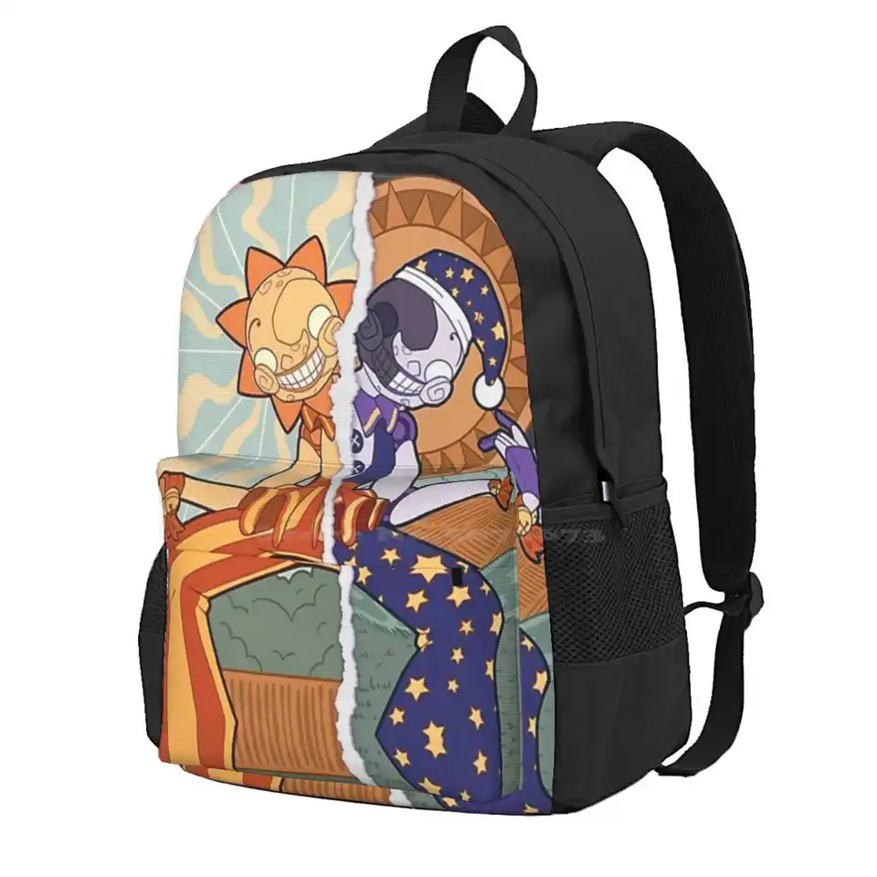 Sun Moon FNAF bezpečnostné porušenie horúceho predaja Schoolbag Batoh módne tašky Moondrop Päť nocí v Sundrop FNAF FNAF Security