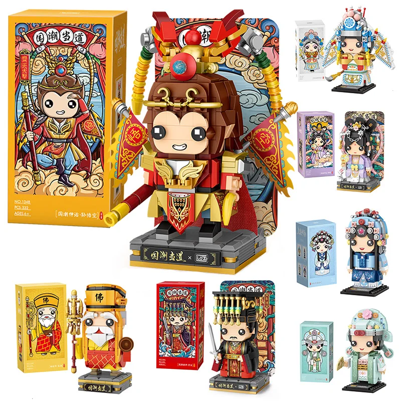 Sun Wukong Building Blocks Set: Ideálna dekorácia stolovej plochy, perfektný darček, radosť pre nadšencov klasických charakterov, chi