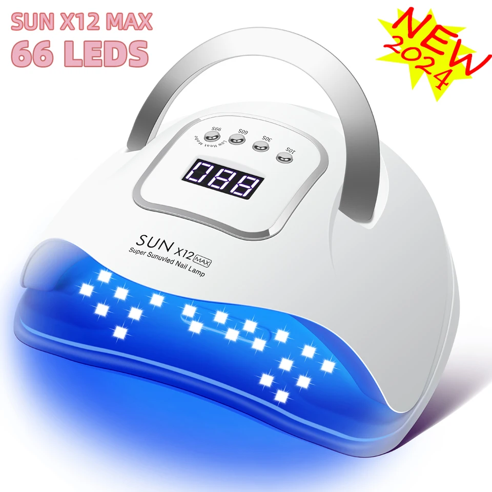 Sun X12 Max UV LED lampa pre nechty sušiace manikúrová lampa LAMP LIVE SVETLO SVETLO S TIMER Automatickým senzorom Profesionálne nechtové ľahké nechty Art