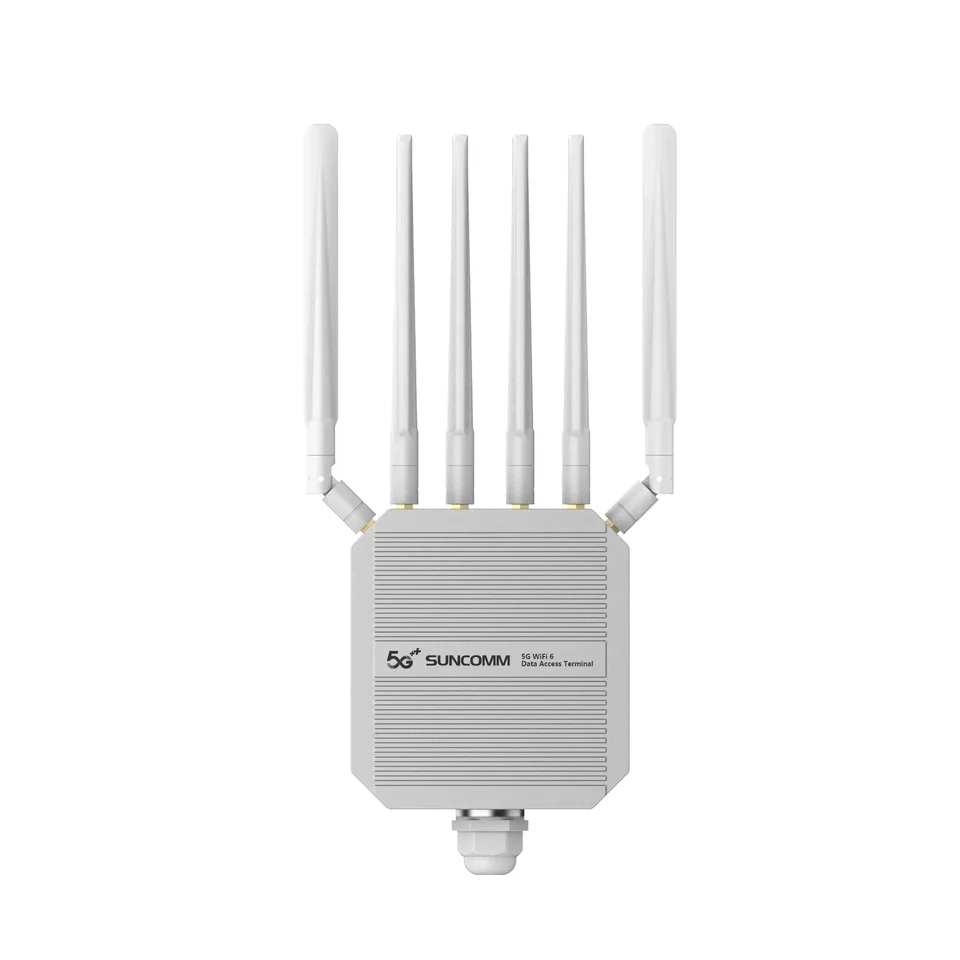 SunComm CP520 Pro Ax3000 IPQ5018 Duálny pás nepremokavý IP67 2,5 Gbpps vysokorýchlostné rozhranie Poe napájacie napájanie 5G Outdoor Router
