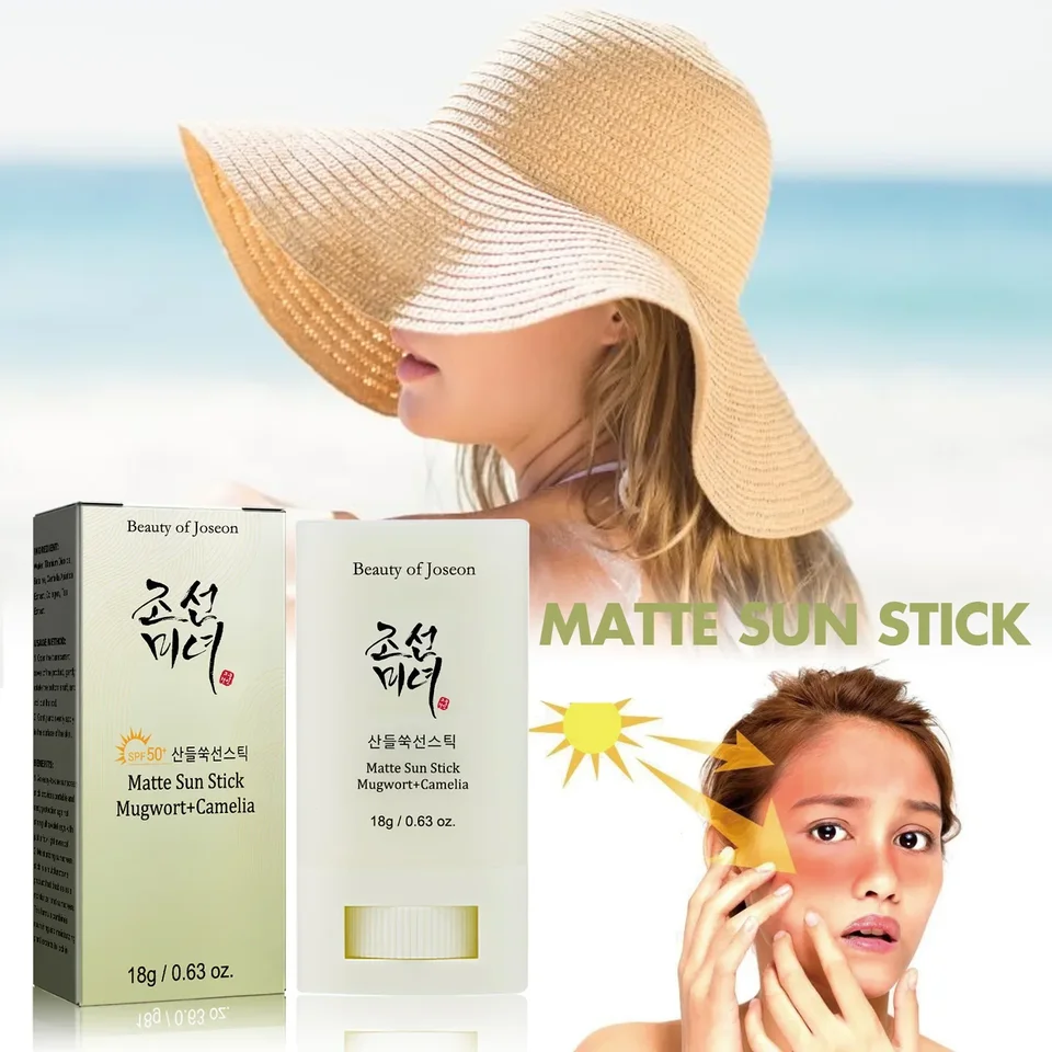 Sunkreen palica matná slnečná tyčinka osviežujúca SPF50+ UV ochranná tvár antioxidačná olejová kontrola bieliaci