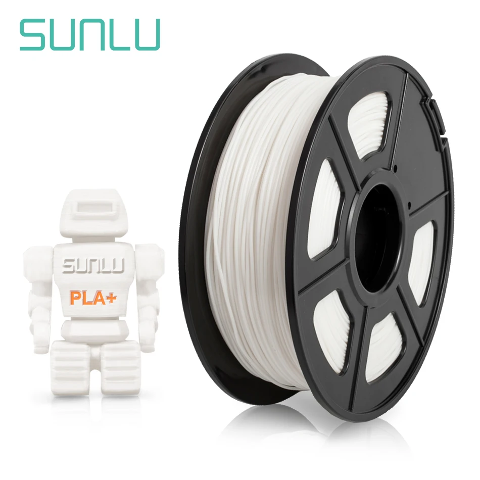 Sunlu 1,75 mm PLA plus 3D vlákno pre 3D vlákna tlačiarne PLA + 3D tlač 1 kg s cievkou