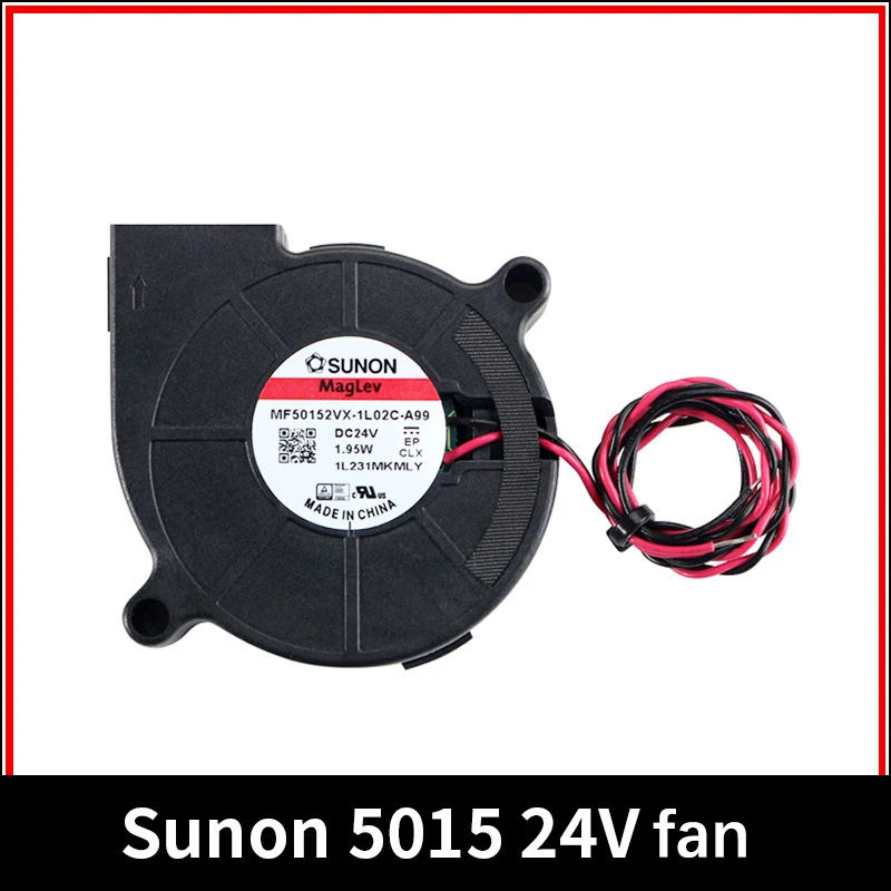 Sunon 3D tlačiareň ventilátor 5015 24V 0,41A Dvojitý ložový ventilátor Centrifugal DC Cooling Turbo Fan 5015s pre Voron Stealthburner
