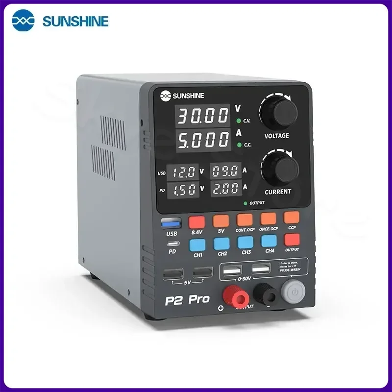 Sunshine P2 Pro Toroidal Transformer Supply so štvorciferným displejom pre mobilný telefón Rýchle opravy napájania napájania