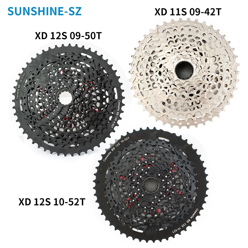 Sunshine XD 12 Speed ​​Cassette Black Cassette CNC 10-42T/50T/52T Mountain Bike Flywheel pre časti SRAM GX Eagle Bicycle
