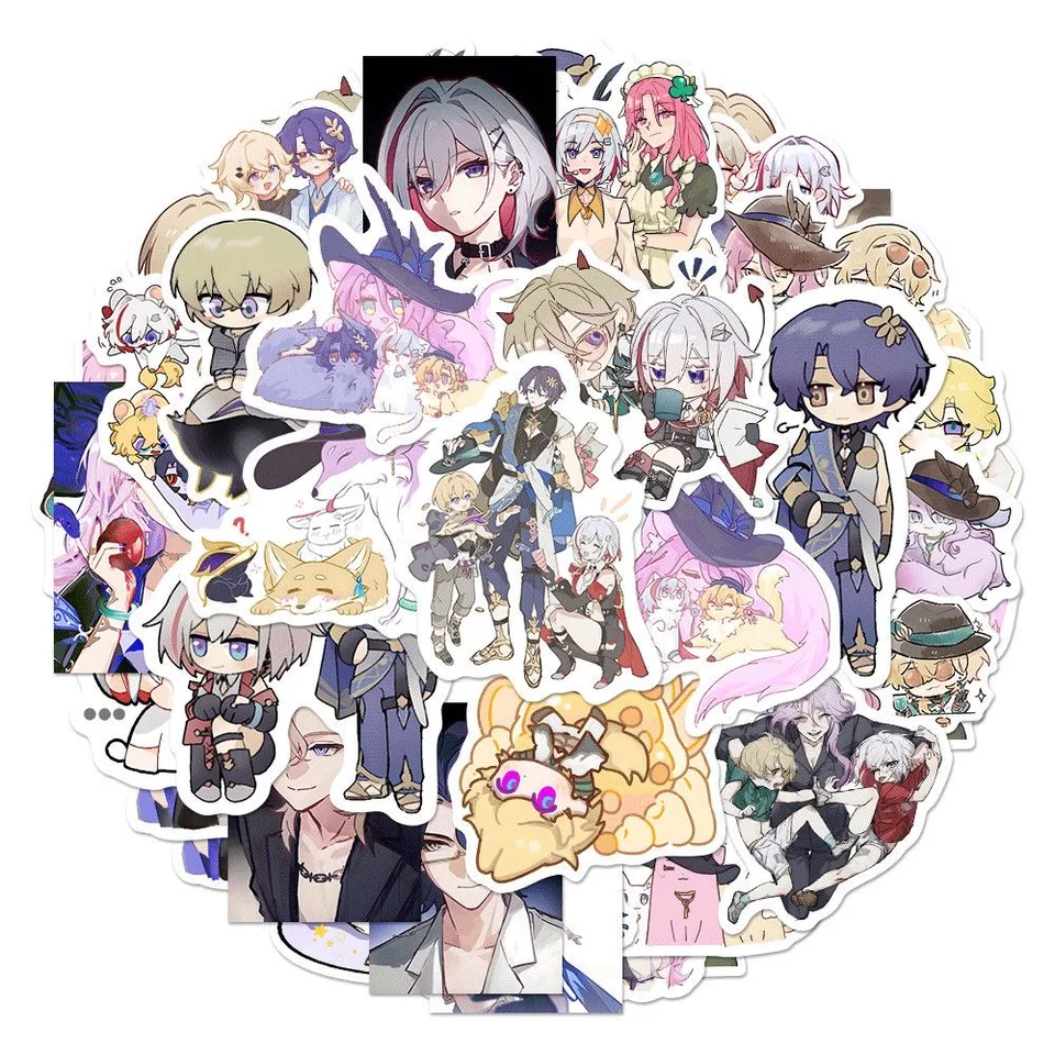 Sunsyea Honkai Star Rail Merch Parlation Stucietre 50 kusov Anime Collection