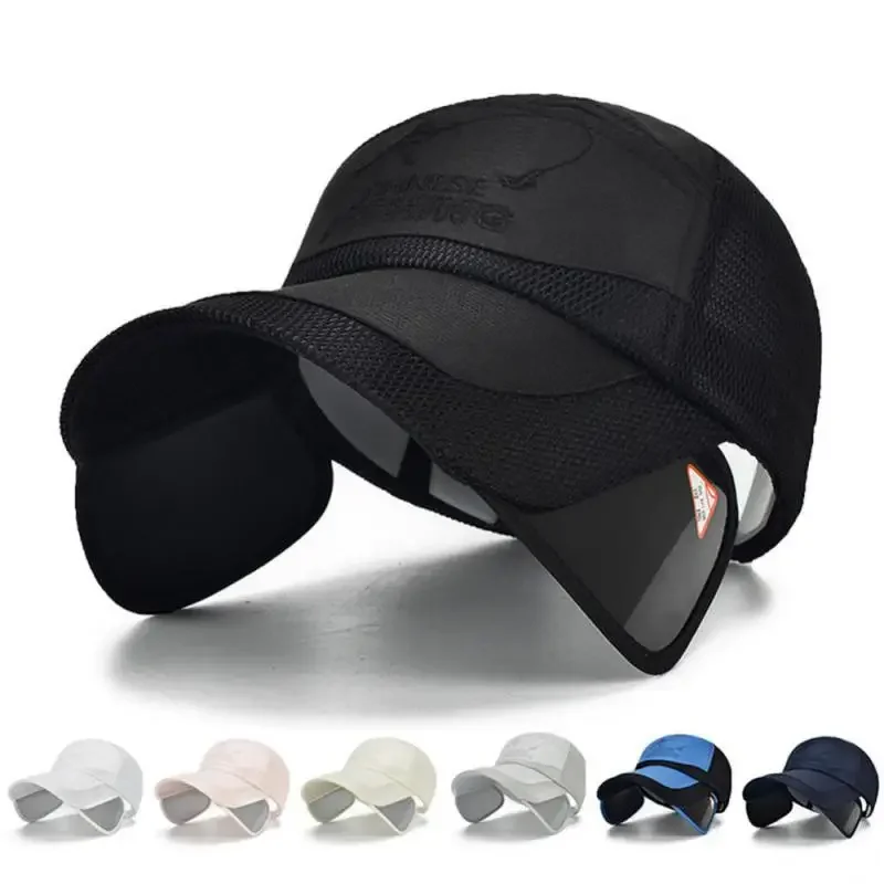 Sunvisor nastaviteľné Sunvisor Hats Rybárska čiapka letné vonkajšie športy cestovanie rýchlo sušením priedušného pletivého baseballu