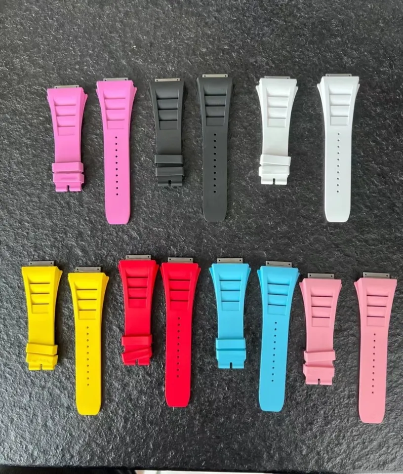 Super A Fluoro Rubber Watchband Band pre pásky Mille pre originálny pás Richard RM030/35-01/35-02