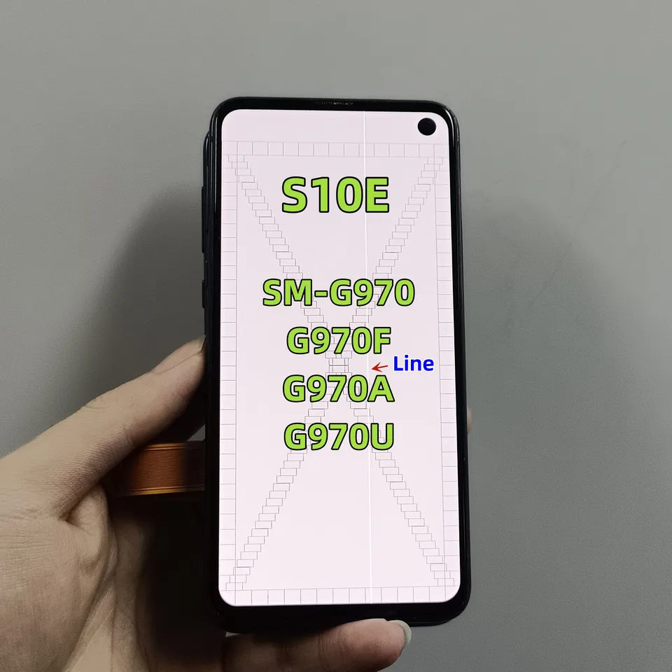 Super AMOLED pre obrazovku S10E s defektmi pre Samsung S10E G970 G970F G970A G970U LCD DISPLETNÁ Zostava dotykovej obrazovky bez rámca