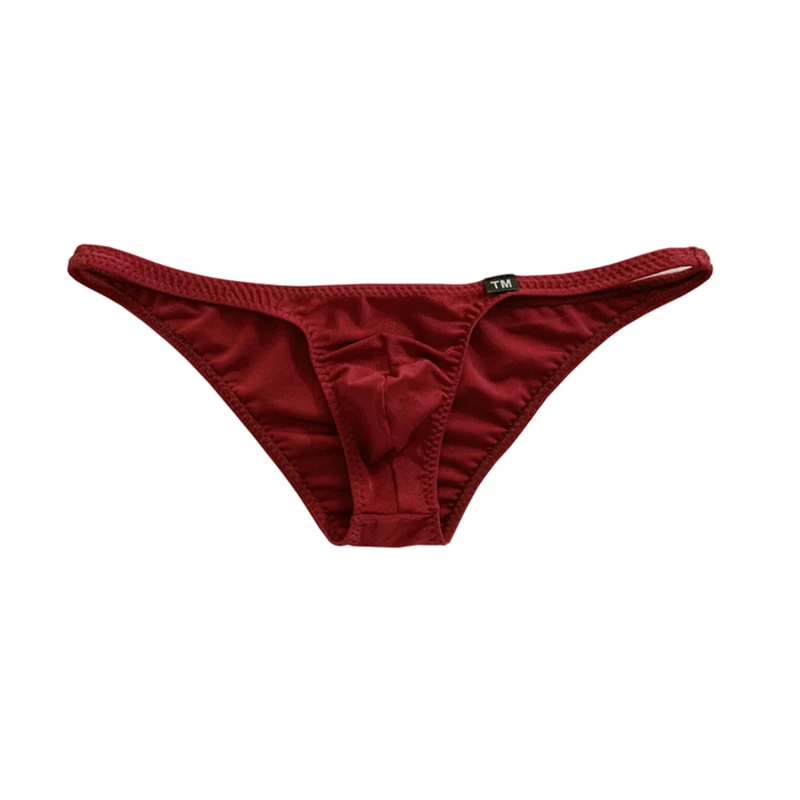 Super elastická lycra mužská malá spodná bielizeň sexy bikiny bikiny nízky pás Male Mini tesné spodky gay nohavičky nohavičky