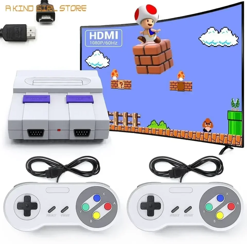 Super Mini 8bit HDMI-kompatibilný televízor Retro videohry vstavaný 821 klasických hier pre NES Game Dual Gamepad Player pre darček