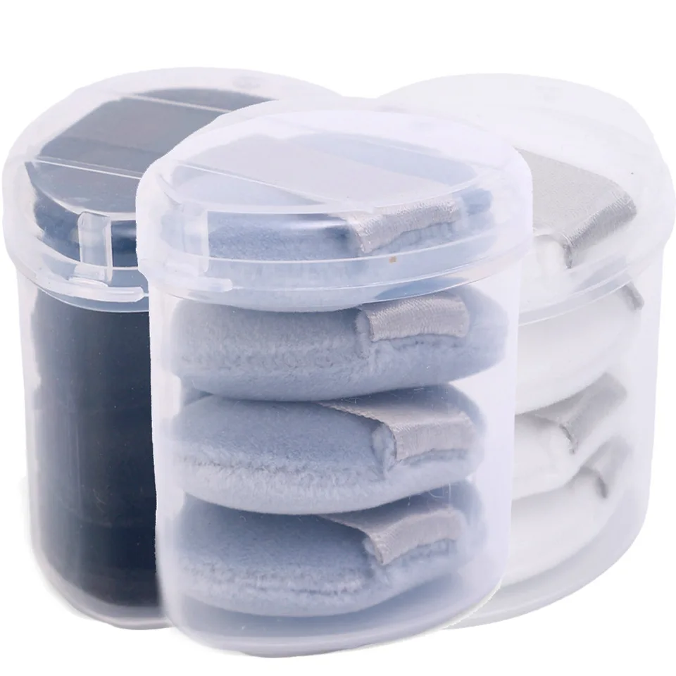 Super mäkké mini Puffs 4ks s krabičkami make -up huby vlhké suché použitie práškovú podložku pre červenanie BB krémový make -up make -up Puff