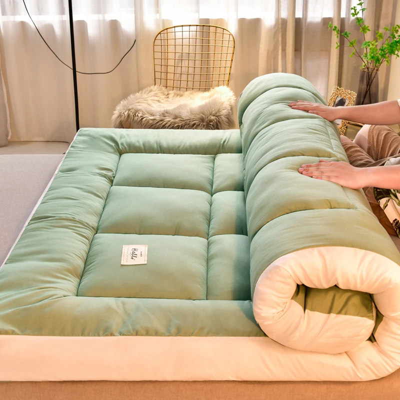 Super pohodlný matrac domov zahustená ultra mäkká internát študent Single Double Matrace Tatami Sleeping Mat