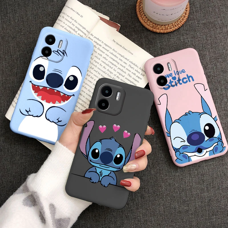 Super roztomilý steh Love Shell pre Redmi A1 A 2 puzdro Soft Cartoon Lilo Anime Phone Cover TPU Fundas for Redmia1 A 2 CAPA