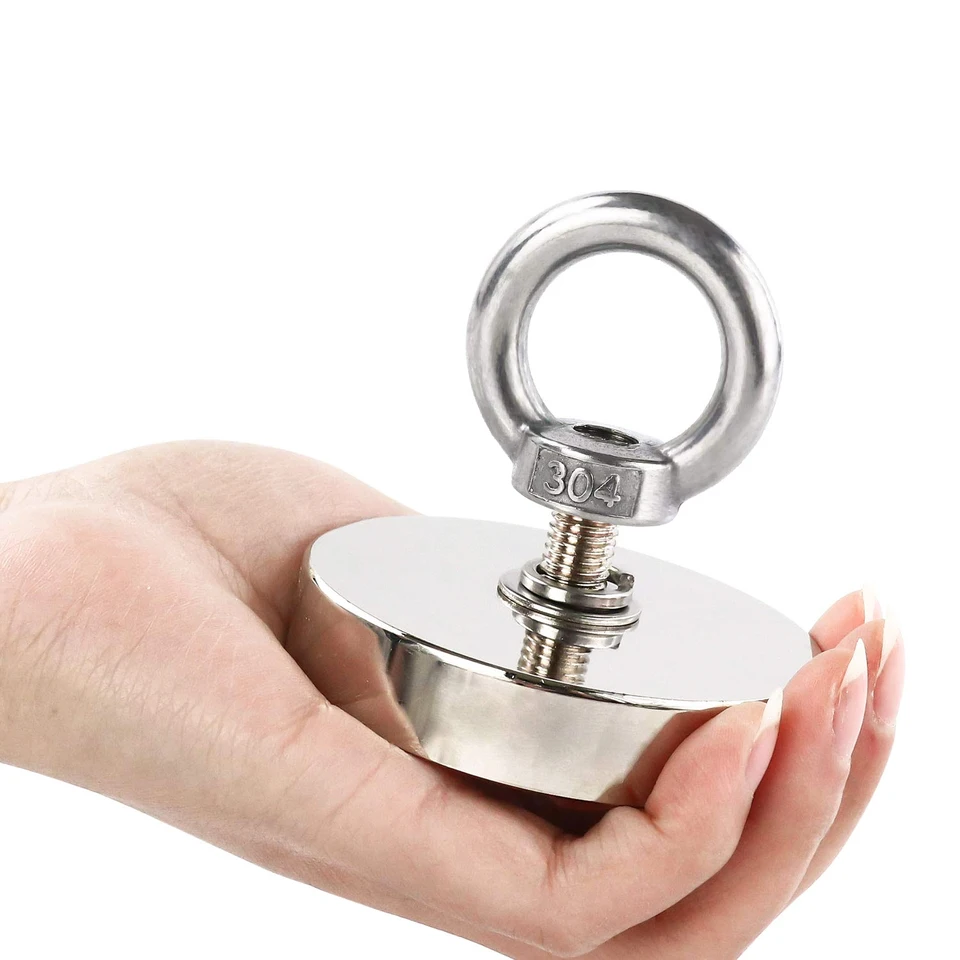 Super silné neodymiové magnety N52 Iman IMA Magnetický rybolov magneta s pulpounkithovými otvormi na záchranu magnetického rybolovu