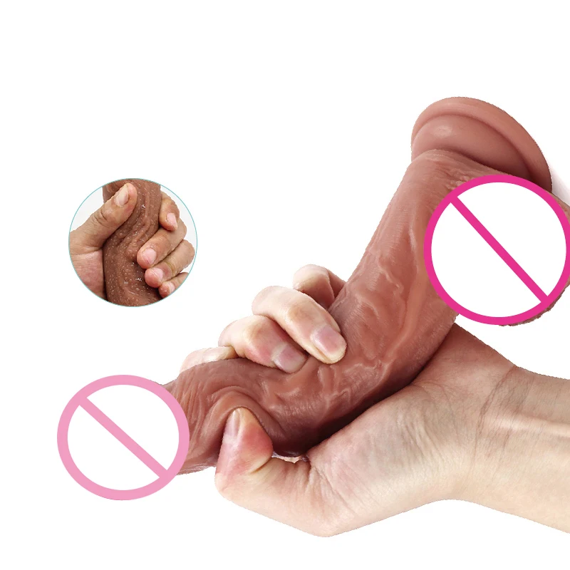 Super skutočné kožné dildo sex Tooys for Men Penis Silikone Big Realistic Saction Cup Lesbian Piž sexuálne hračky pre ženy vagína anál 18