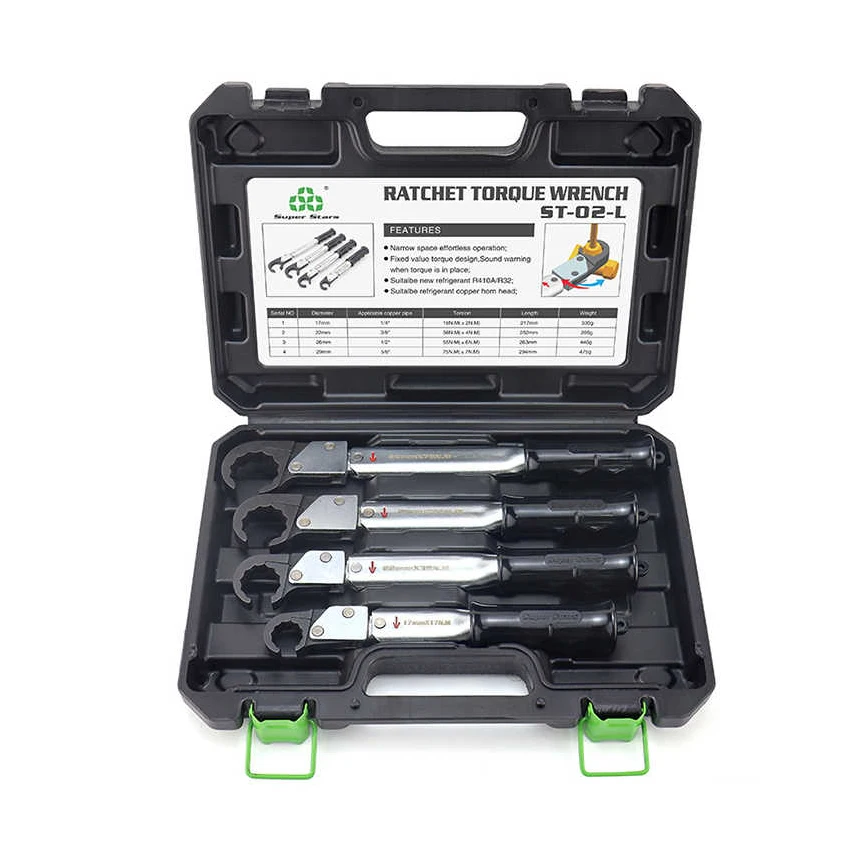 Super Star Ratchet Torque Wrench Car ST-02L Nástroje Nastavte vysoký presný koniec kľúča Apark Plug Air Cair Opravy Nástroj