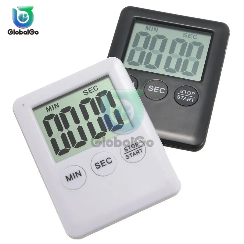 Super tenká LCD digitálna obrazovka Kuchyňa Časovač štvorcový varenie Počítanie odpočítavanie alarm spánku Stopwwatch Clock Sport Sport