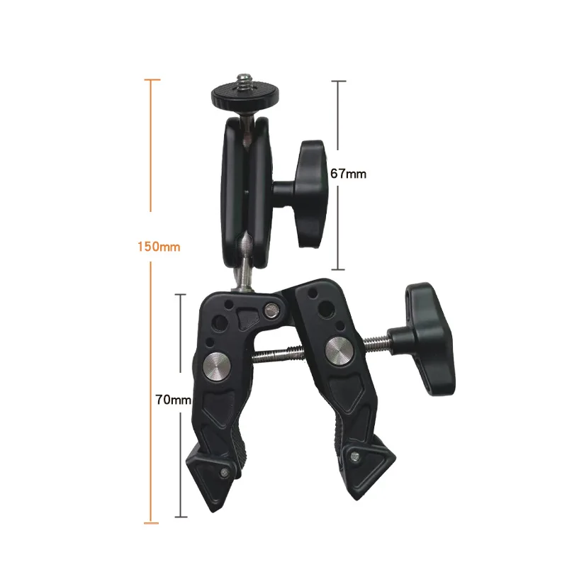 Super upínacia kamerová svorka monitora 360 Ballhead Magic Arm Adapter s 1/4 
