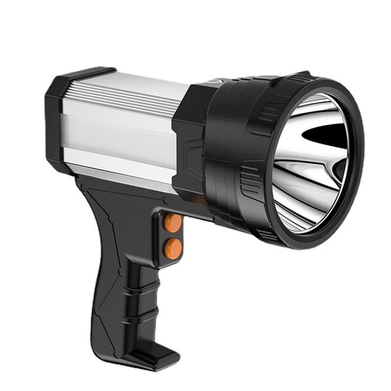 Superbright Spotlight Handheld Rucklight Rehargeble 18650 Battery vrátane 3 režim Svetlo USB Power nabíjačku