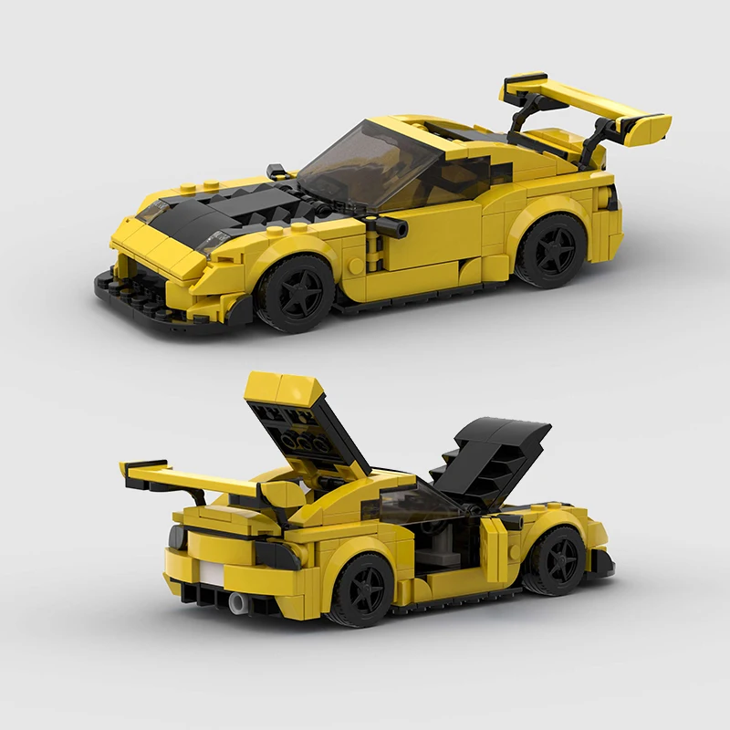 Supercar F1 City Speed ​​Champions Aut Racing Rýchle a zúrivé RX-7 BUDOVANÉ BLUKY MOC RACERS VOZIDLA TECHNIKA BRICKS DETS Hračky