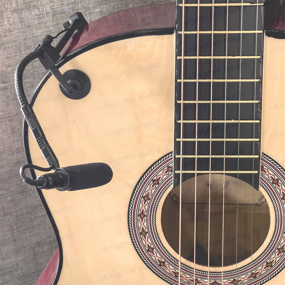 Supercardioidný akustický gitarový hudobný mikrofón mikrofón pre Shure Sennheiser AKG bezdrôtový prenos s batohom
