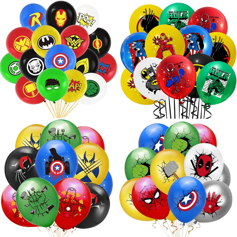Superhrdina Ballons 12inch The Avengers Spiderman Hulk Iron Man Captain America Latex Balóny pre deti
