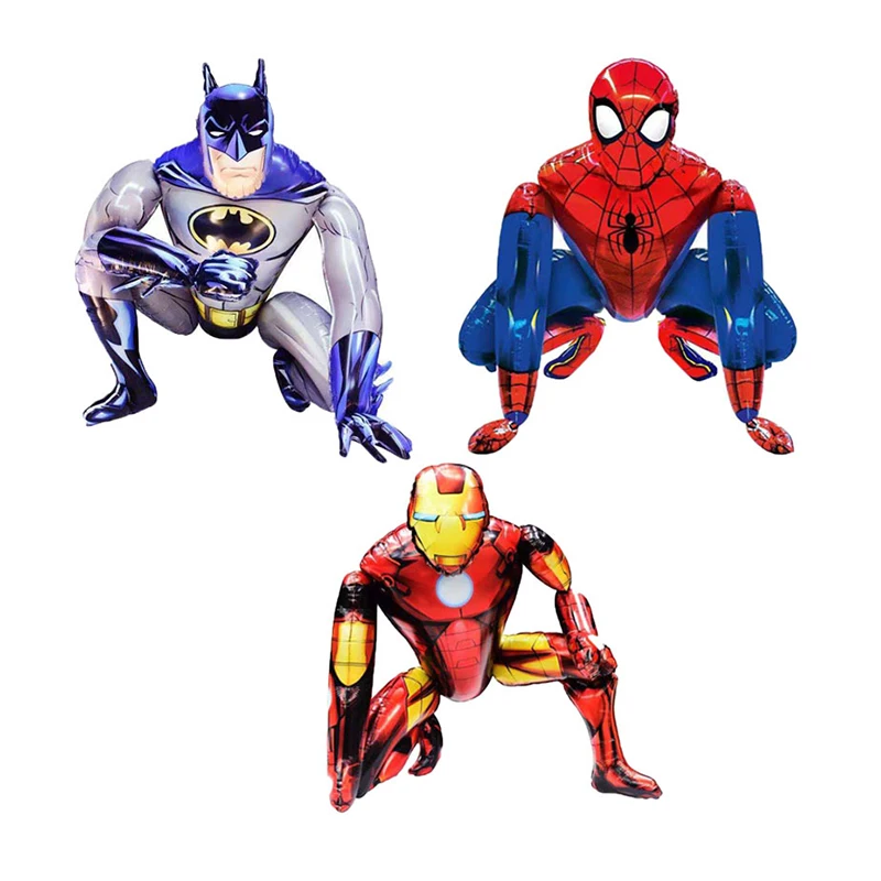 Superhrdina Spiderman Iron Man Batman 3D Balón Balón stredná veľkosť pre deti narodeniny k narodeninám