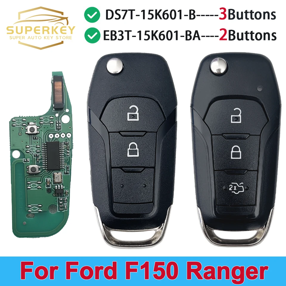 SuperKey DS7T-15K601-B /EB3T-15K601-BA DREHA DRAVA AUTO KLIP FOB ID49 433MHZ pre FORD F150 RANGER S-Max KA+ MONDEO V Galaxy